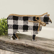 Black & White Buffalo Check Chunky Cow