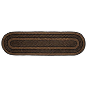 Black & Tan Jute Runner 13x48