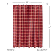 Braxton Scalloped Shower Curtain 72x72
