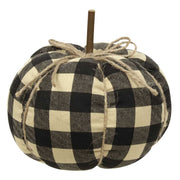 Black Buffalo Check Pumpkin - Medium