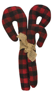 Buffalo Check Candy Cane Bundle  (Set of 3)