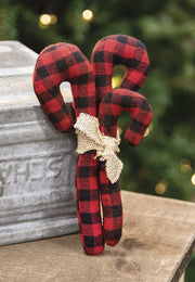 Buffalo Check Candy Cane Bundle  (Set of 3)