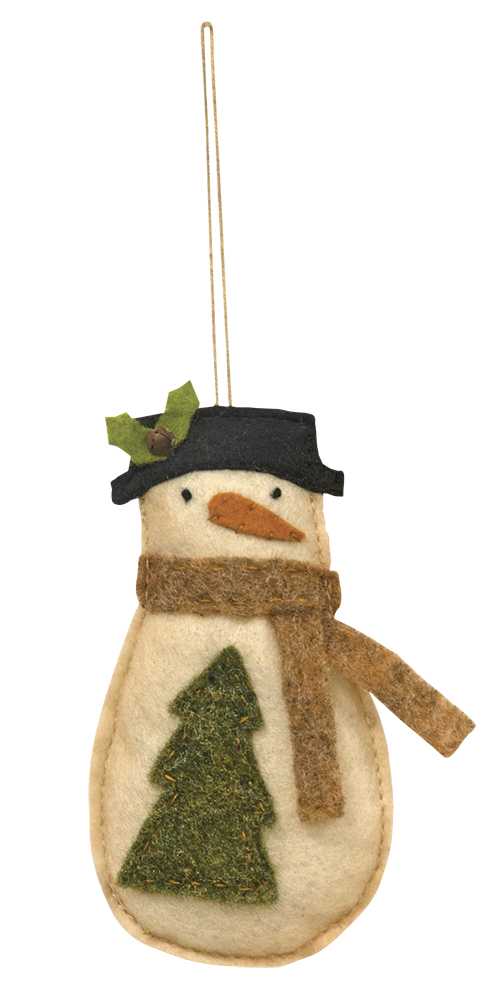 Snowman with Tree Ornament