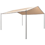 Gazebo Pavilion Tent Canopy 13' 1"x13' 1" Steel Beige