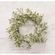 Flocked Laurel Candle Ring - 3.5"