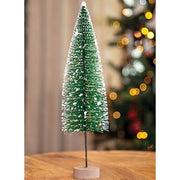 Snowy Bottle Brush Tree - 12"