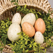 Natural Speckled Eggs in Bag (Set of 6)