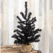 Black Tree with Burlap Base - 2ft