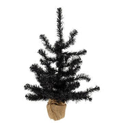 Black Tree with Burlap Base - 2ft