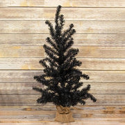 Black Tree with Burlap Base - 3ft