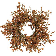 Fall Array Astilbe Candle Ring - Pumpkin