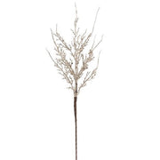 Glitter Twig Spray - Platinum