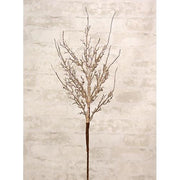 Glitter Twig Spray - Platinum