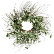 Winter Silver Dollar Wreath