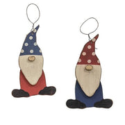 Polka Dot Hat Gnome Ornament  (2 Count Assortment)
