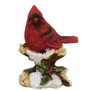 Resin Cardinal on Branch Figurine  (4 Count Assortment)