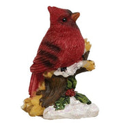 Resin Cardinal on Branch Figurine  (4 Count Assortment)