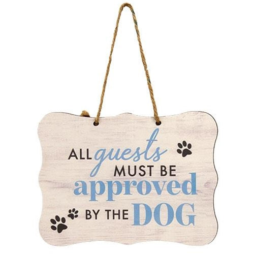 Approved by the Dog Ribbon Sign - 8" x 6"