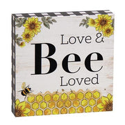 Bee Block Sign