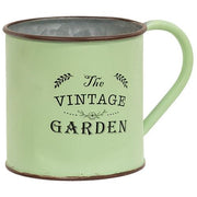 Green Metal Vintage Market Mug