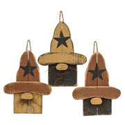 Rustic Hanging Fall Pallet Gnome  (3 Count Assortment)