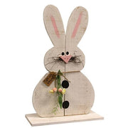 Chubby "Spring Time" Bunny on Base - 2ft H  (2 Count Assortment)