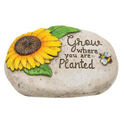 Bee Inspirational Cement Garden Stone  (3 Count Assortment)