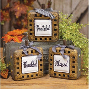 Resin Woven Harvest Basket Sitter  (3 Count Assortment)