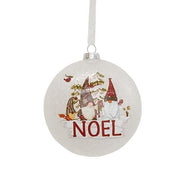 Frosted Glass Gnome Bulb Ornament (3 Count Assortment)