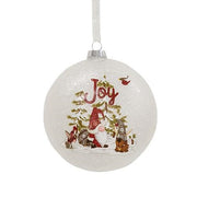 Frosted Glass Gnome Bulb Ornament (3 Count Assortment)