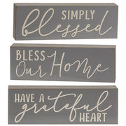Engraved Inspirational Block  (3 Count Assortment)