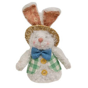 Fuzzy Dressed Up Easter Bunny Ornament  (2 Count Assortment)