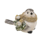 Resin Frosty Pine Bird  (3 Count Assortment)
