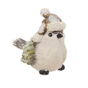 Resin Frosty Pine Bird  (3 Count Assortment)