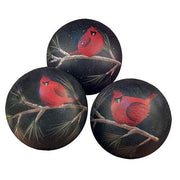 Cardinals Decorative Balls - 4"  (3 Count Assortment)