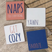 Get Cozy Square Block  (4 Count Assortment)