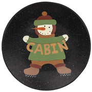 Lodge and Cabin Snowman Plate  (2 Count Assortment)