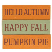 Happy Fall Skinny Mini Block  (3 Count Assortment)