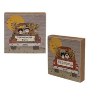 The Boo Crew Pet Truck 4" Square Block  (2 Count Assortment)