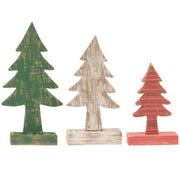 Rustic Wood Christmas Trees (Set of 3)