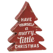 Wonderful Time of Year Distressed Wooden Trees (Set of 3)