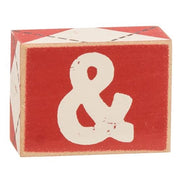 Plaid Merry & Bright Wooden Blocks (Set of 3)
