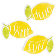 Be Happy Lemon Magnets (Set of 3)