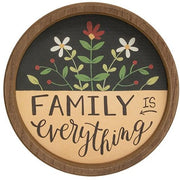 Family Is Everything Round Sign  (2 Count Assortment)