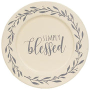 Always Grateful Floral Band Plate  (3 Count Assortment)