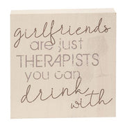 Best Friends Bring Wine Block (2 Count Assortment)