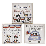 United We Stand Square Block  (3 Count Assortment)