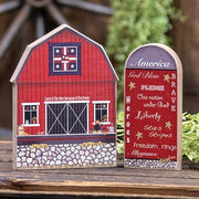 Patriotic Words Chunky Silo Sitter
