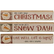 Snowman Advice Mini Stick  (3 Count Assortment)