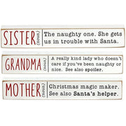 Sister Grandma Mother Mini Stick  (3 Count Assortment)